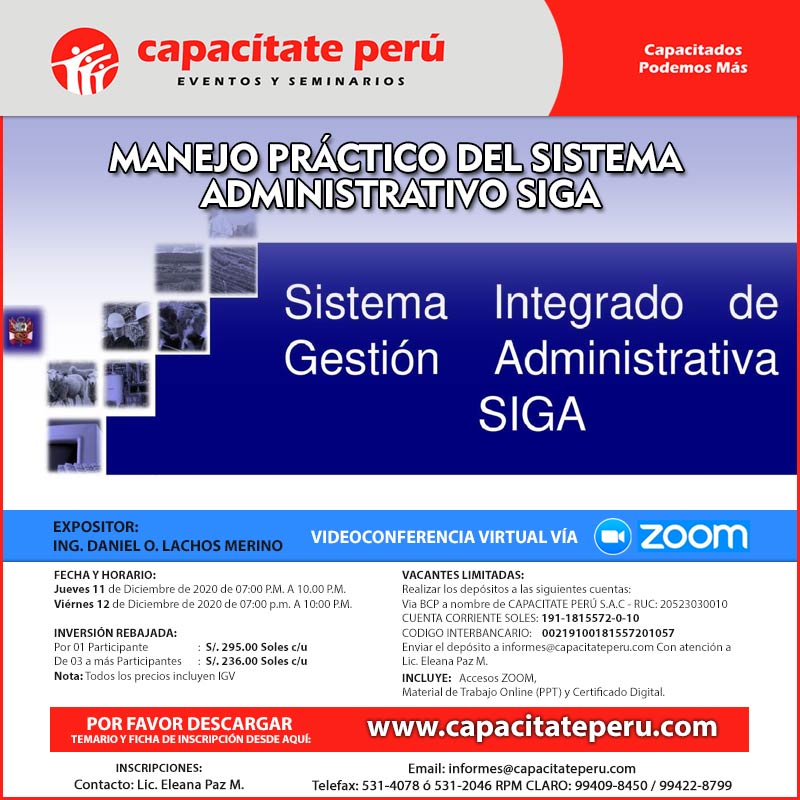 MANEJO PRÁCTICO DEL SISTEMA ADMINISTRATIVO SIGA