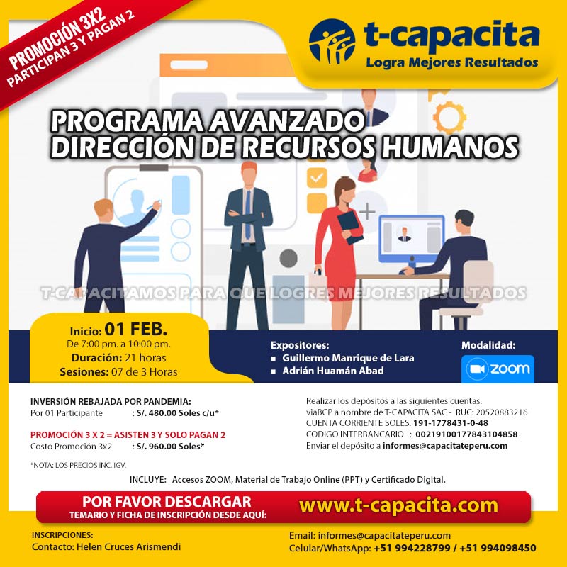 PROGRAMA AVANZADO EN DIRECCIÓN DE RECURSOS HUMANOS